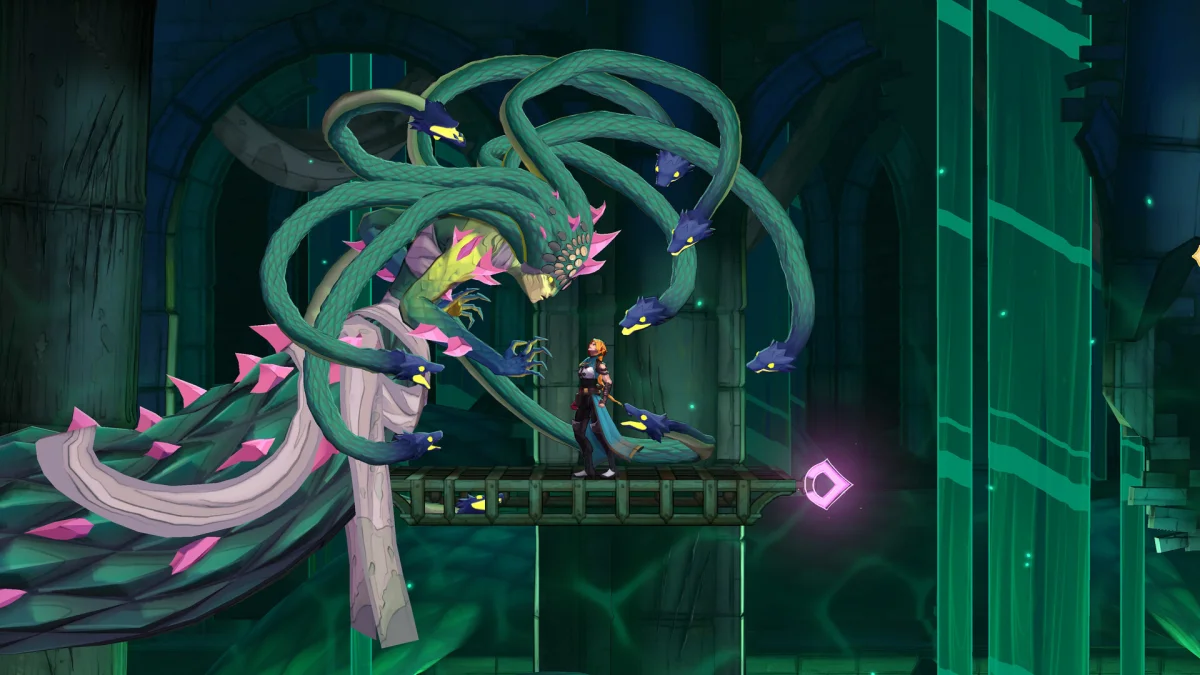 Captura de un jefe (criatura gigante gótica)