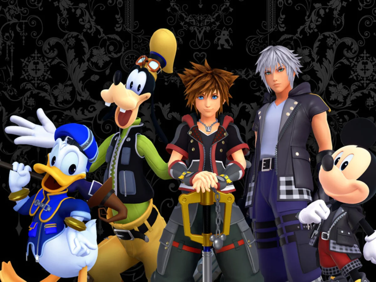 Imagen de Sora y Riku juntos, o arte de los 25 años de Kingdom Hearts