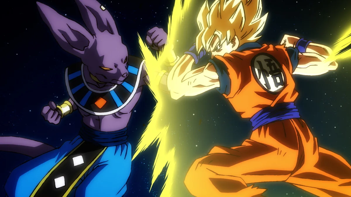 La pelea entre Goku y Beerus, ahora con la animación que siempre mereció.