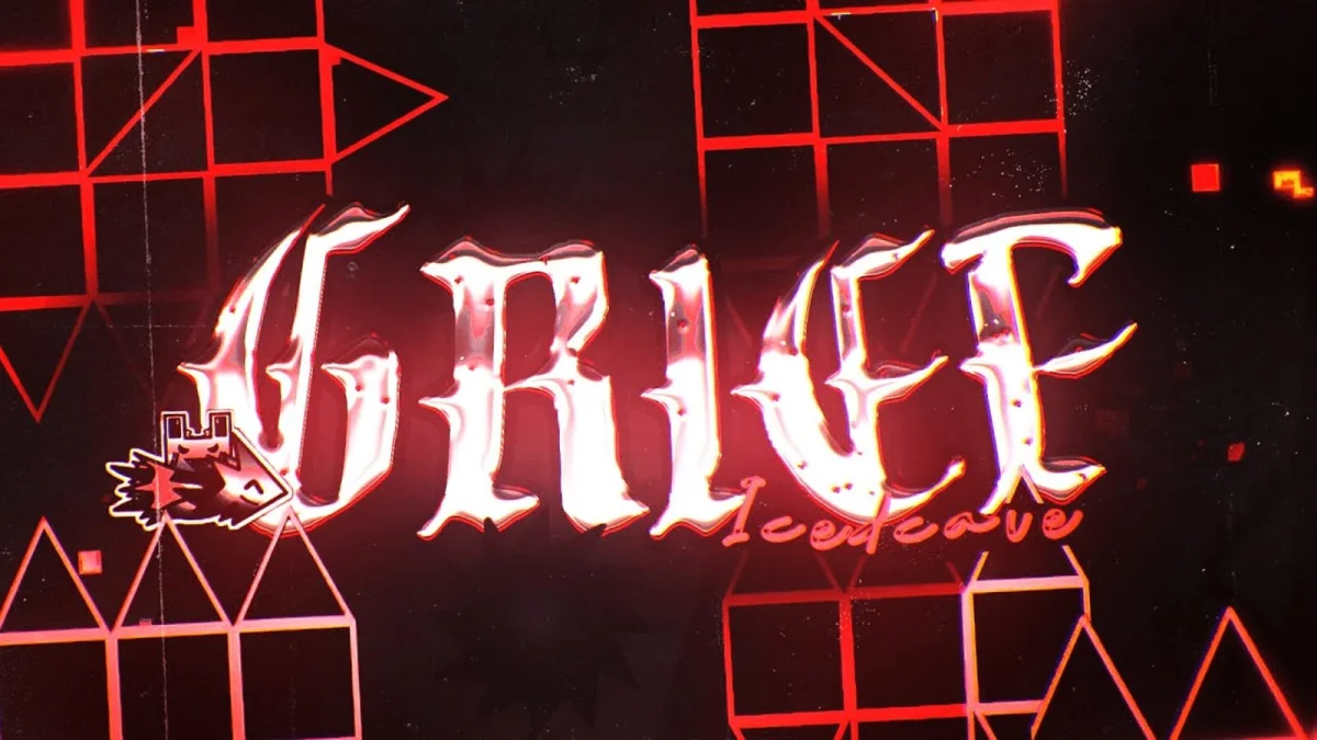 La estética de GRIEF: rojo, negro y obstáculos que casi no dejan ver el camino.