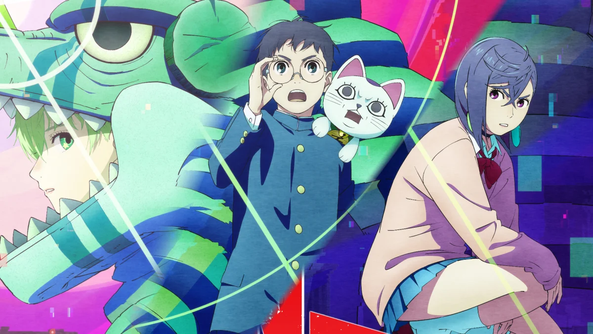 Visual oficial de Dandadan (Momo y Okarun)